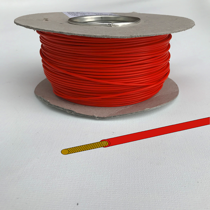 Automotive/Marine Cable Single Core - Red - 8.75amp (CAB.2RED)
